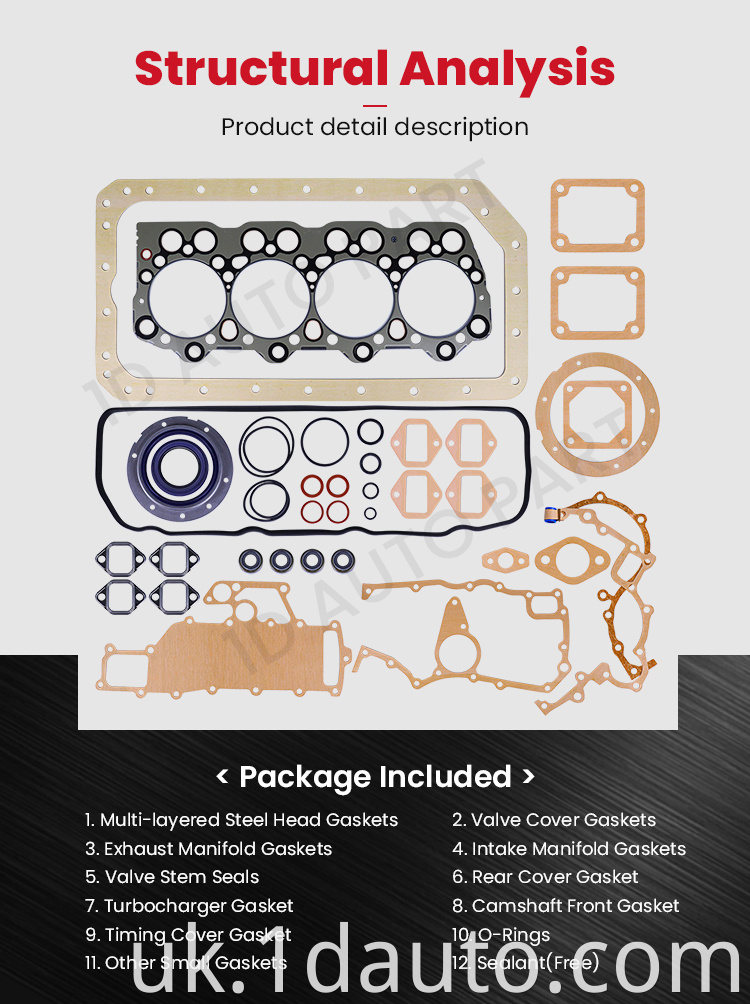 Auto Parts Full Gasket MITSUBISHI 4D35